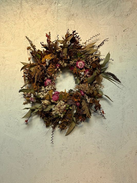 Dried Autumn Wreath